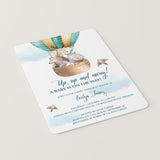 Hot Air Balloon Baby Shower Invitation Templates