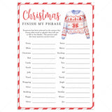 Ugly Sweater Christmas Party Game for Groups Printable by LittleSizzle