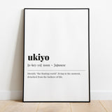 Ukiyo Definition Print Instant Download