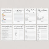 Social Distance Baby Shower Game Bundle Minimalist by LittleSizzle