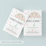 Baby sprinkle invitation template for girl pink and green by LittleSizzle