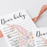 Floral unicorn baby shower game by LittleSizzle