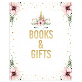 Girl babyshower books and gifts table sign printable by LittleSizzle