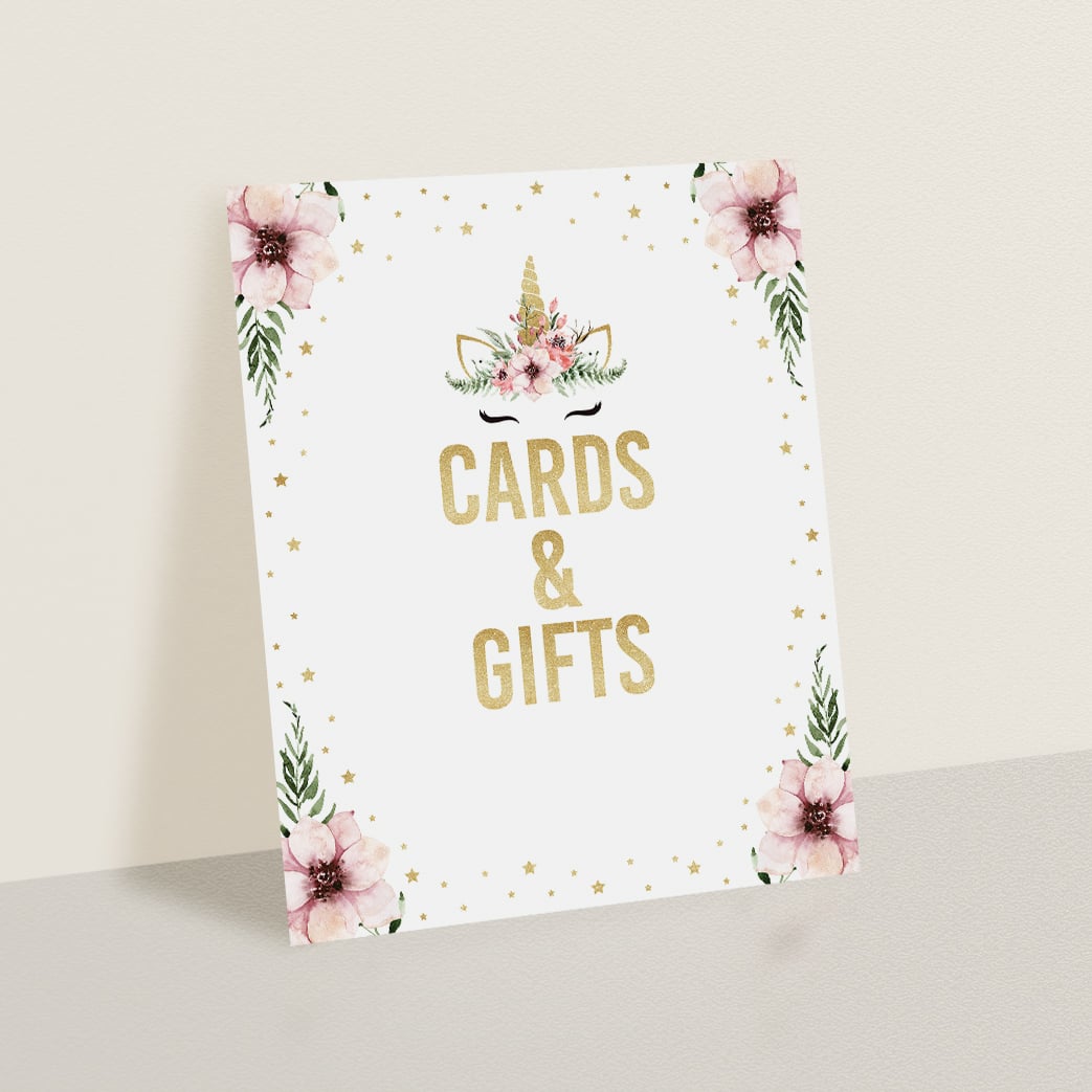 Gold party decor instant download table signs by LittleSizzle