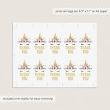 Unicorn Party Supplies Package Printable