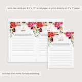 unique game cards for bridal showers