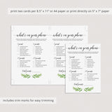 Whats on your cell phone baby shower game download by LittleSizzle