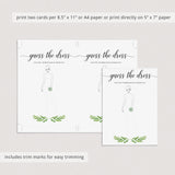 green bridal shower games printable greenery themed