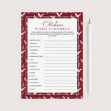 Holiday Word Scramble Game Instant Download by LittleSizzle