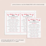 Valentine's Day Trivia Game Virtual & Printable Files