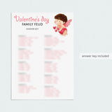 Valentine Game Family Feud Printable