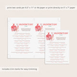 Valentine's Trivia Quiz with Answers Printable