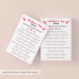 Valentine's Day Trivia Game Virtual & Printable Files