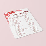 Valentine's Day Love Song Trivia with Answers Printable