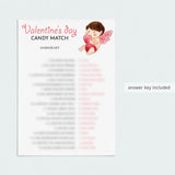 Fun Valentine's Day Game Candy Match Printable