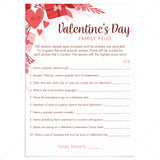 Family Feud Valentine's Day Trivia Game Printable by LittleSizzle