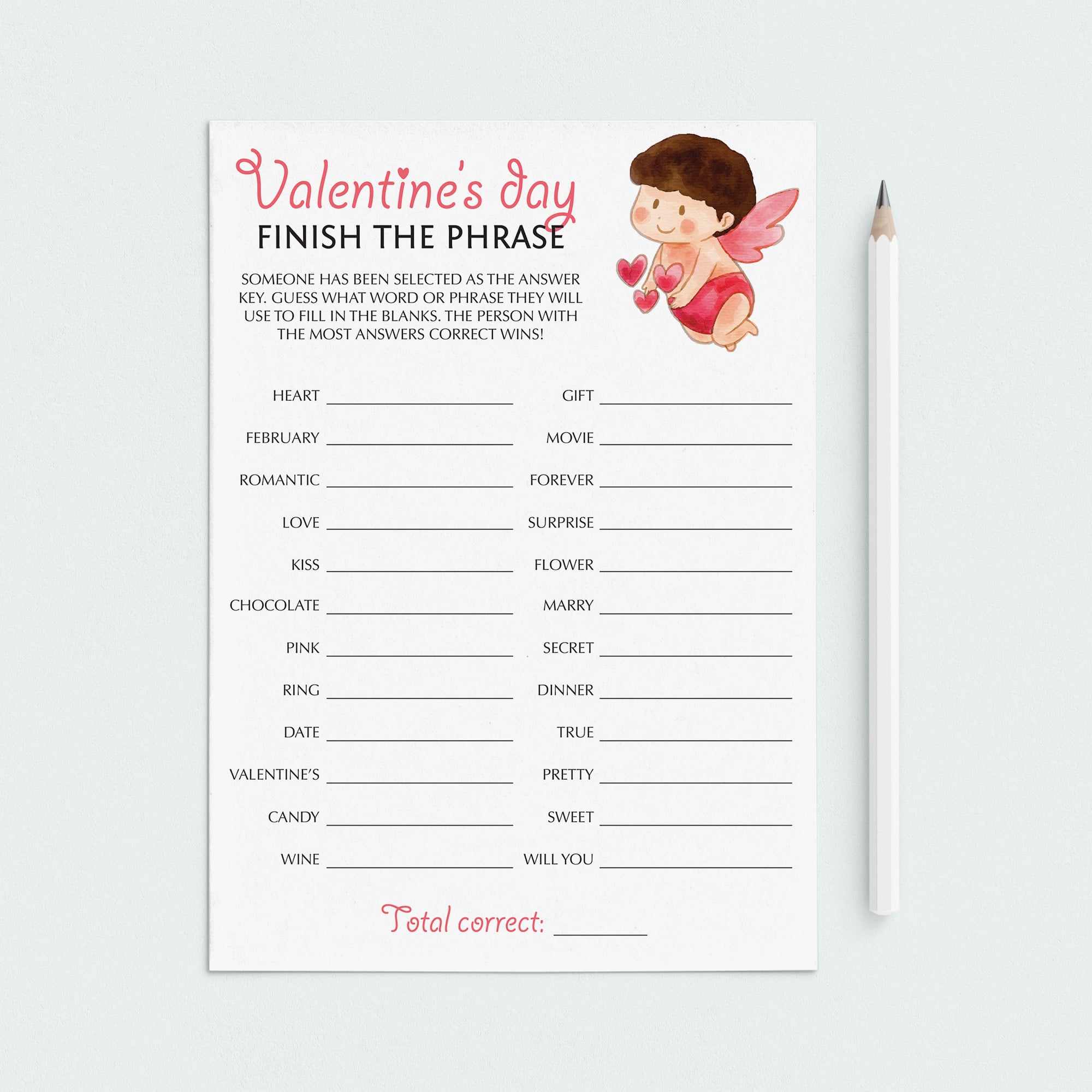 Valentine's Day Party Game for Groups by LittleSizzle
