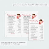 Fun Valentine's Day Game Candy Match Printable