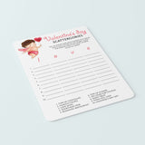 Valentine's Day Game Scattergories Instant Download