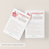 Valentine's Day Family Feud Questions and Answers Printable