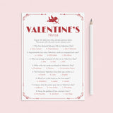 Valentines Trivia Quiz for Family Printable by LittleSizzle