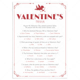 Valentines Trivia Quiz for Family Printable by LittleSizzle