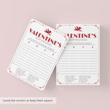Valentines Game with Cupid Printable Scattergories