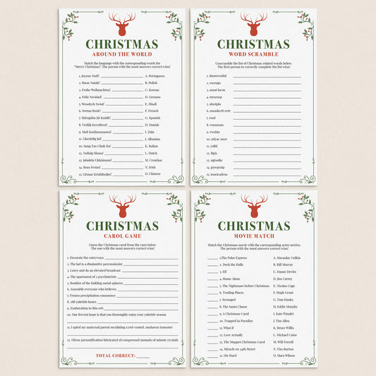Christmas Office Party Games Bundle Printable by LittleSizzle