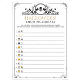 Halloween Emoji Pictionary Printable Vintage Black & Gold by LittleSizzle