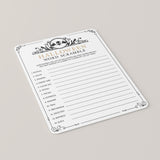 Halloween Word Scramble Printable Gold and Black Skull