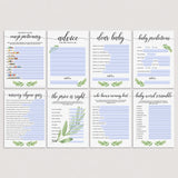 Virtual Baby Shower Game Bundle Greenery