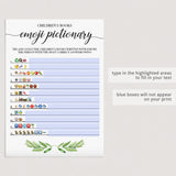 Zoom baby shower emoji pictionary by LittleSizzle
