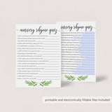 Virtual baby shower game nursery rhyme quiz by LittleSizzle