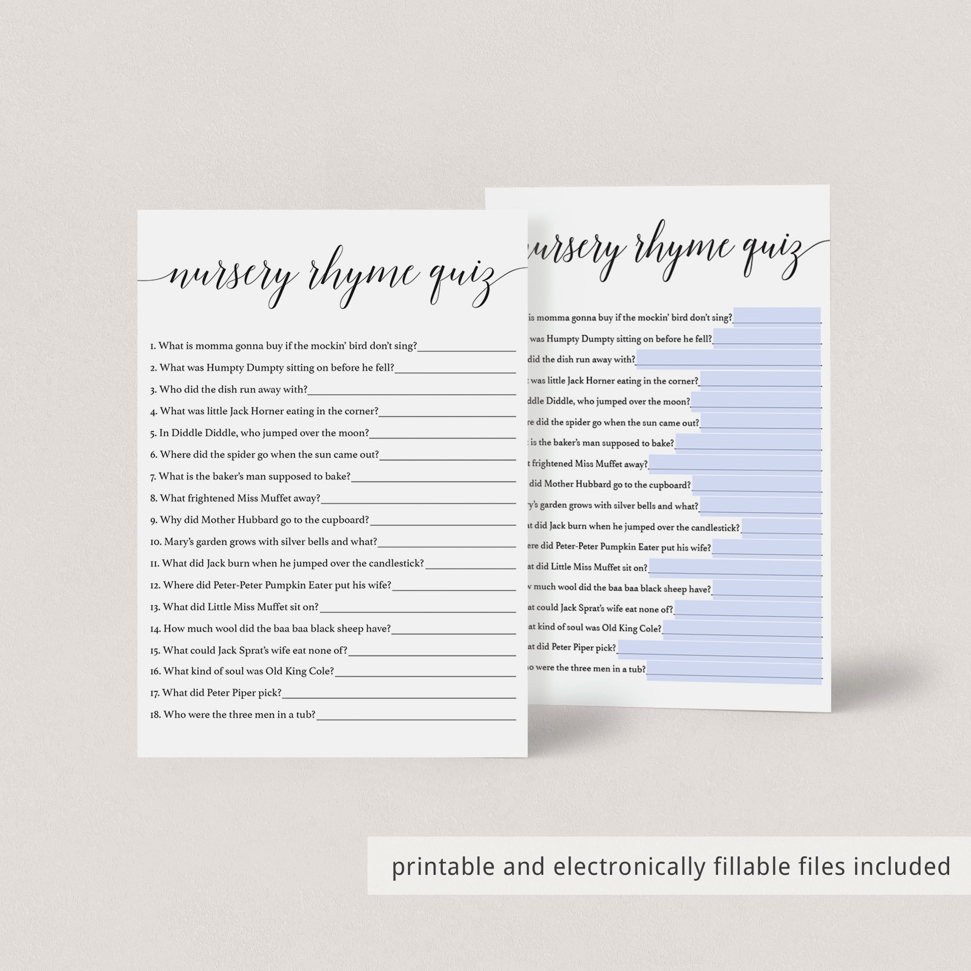 Minimal zoom baby shower game by LittleSizzle