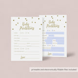 Gold Baby Prediction Quiz for (Virtual) Baby Shower