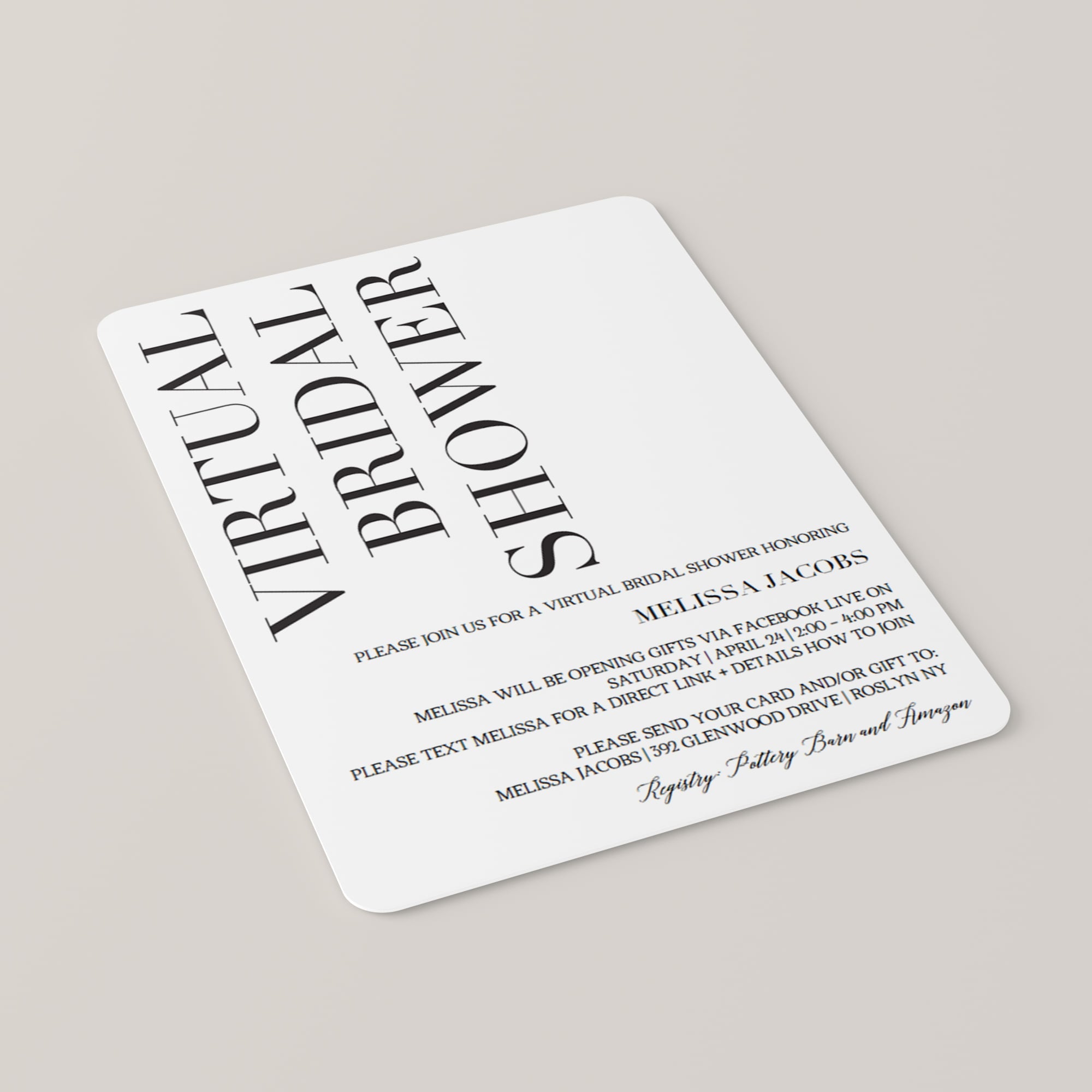 Digital bridal shower invitation templates by LittleSizzle