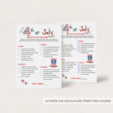 Fun Fourth of July BBQ Game Printable