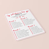 Galentine's Day Drinking Game Printable & Virtual Files