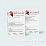 Zoom Galentine's Day Movie Quiz Instant Download