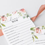 Dear Mom Letter Wishes for Mother's Day Template