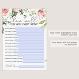 (Virtual) Mother's Day Activity How Well Do You Know Your Mom