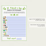 (Virtual) Emoji Pictionary St Patricks Day Game