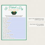 Fun St Patrick's Day Game Most Likely To