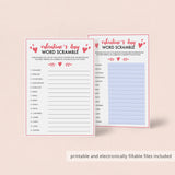 4 (Virtual) Valantine's Day Party Games Instant Download