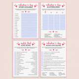 4 (Virtual) Valantine's Day Party Games Instant Download