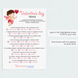 Printable & Zoom Valentine's Day Trivia Quiz