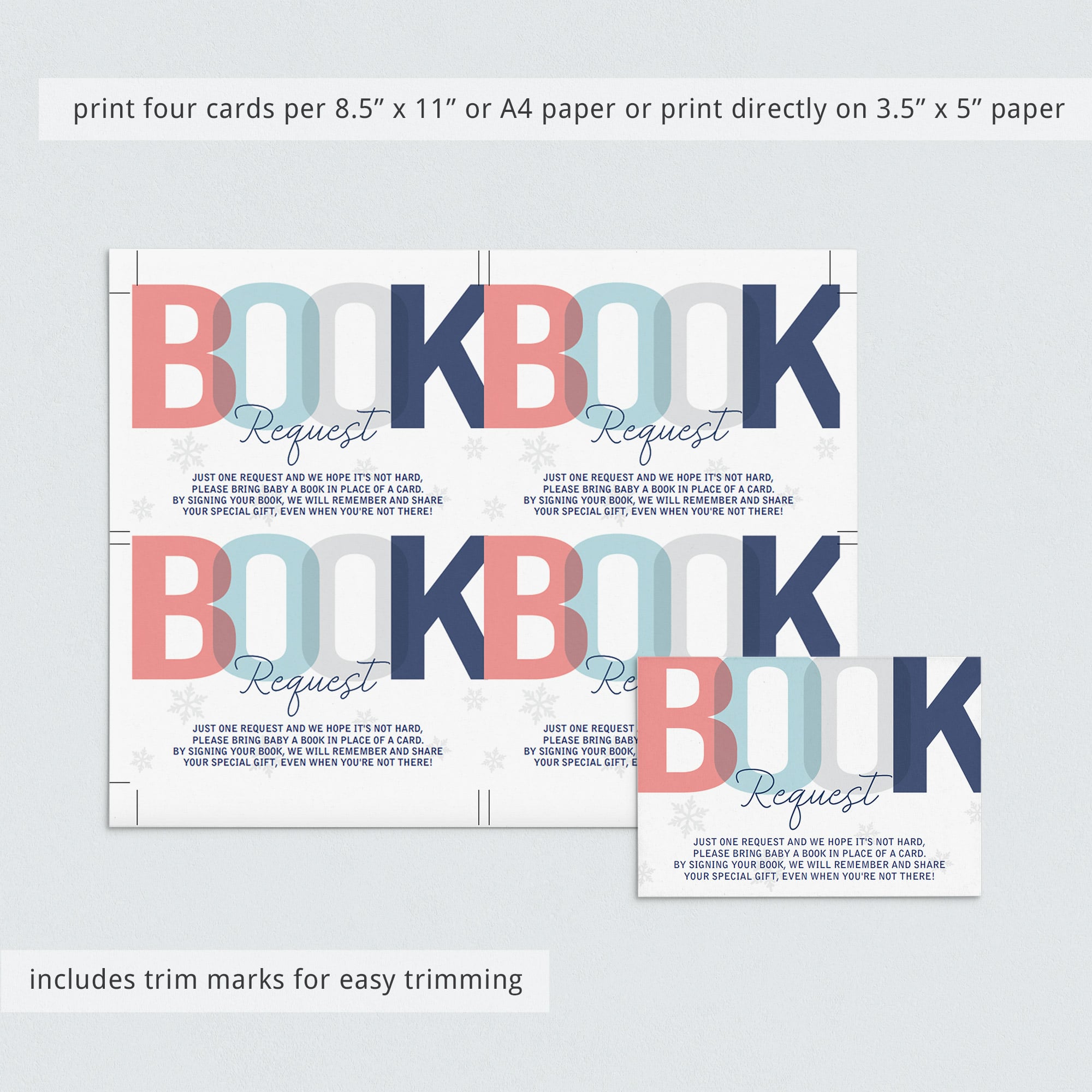 Editable Books for baby insert for a baby shower invitation by LittleSizzle