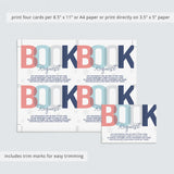 Editable Books for baby insert for a baby shower invitation by LittleSizzle