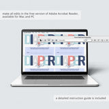 Modern Diaper Raffle Cards PDF Template by LittleSizzle