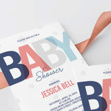 Winter Baby Shower Invitation Set Template